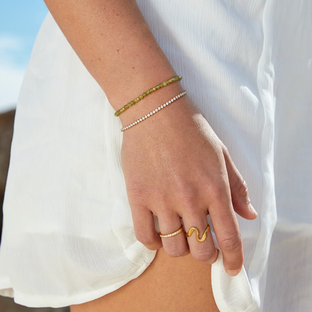 Sylvie Peridot Bead Bracelet - NAVALLIBracelet