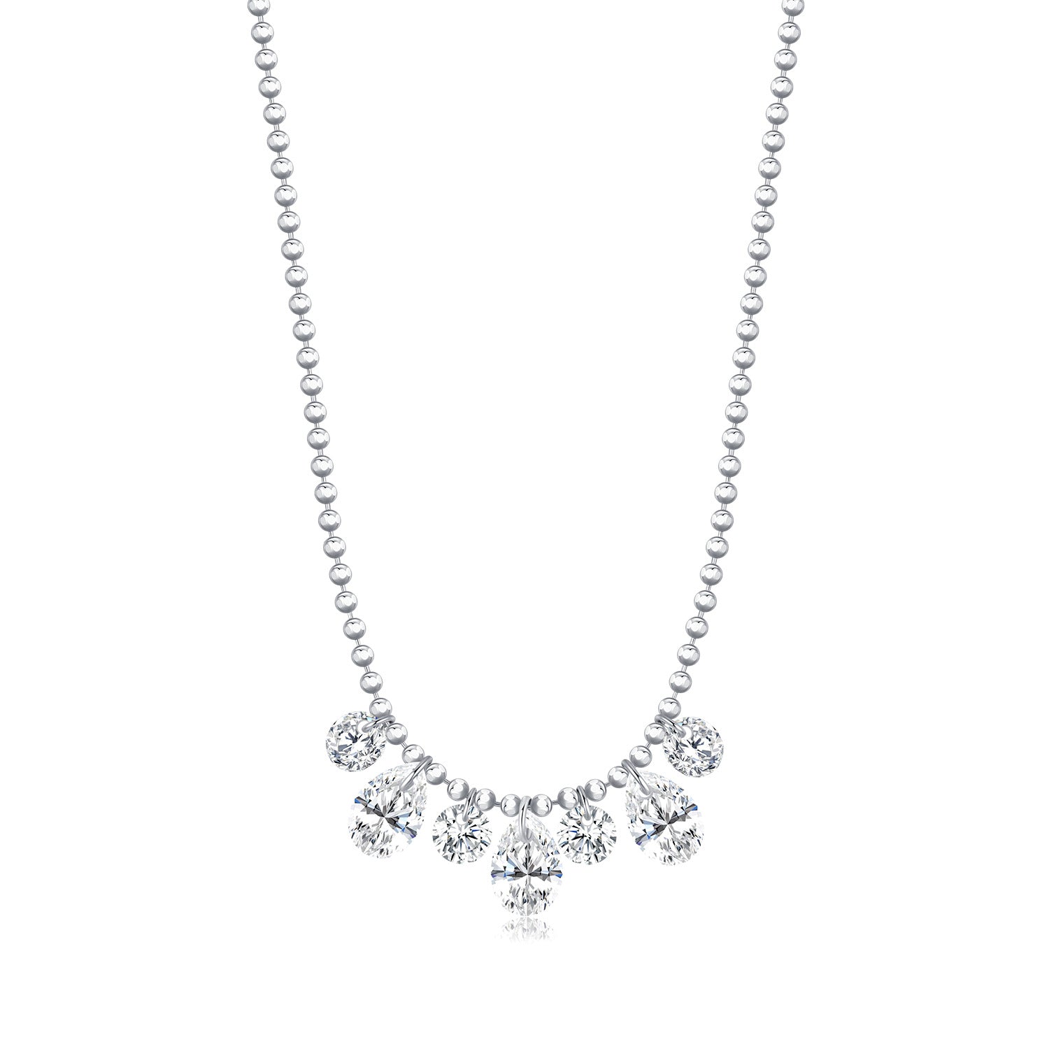 Yumi Silver Pendant Necklace - NAVALLI