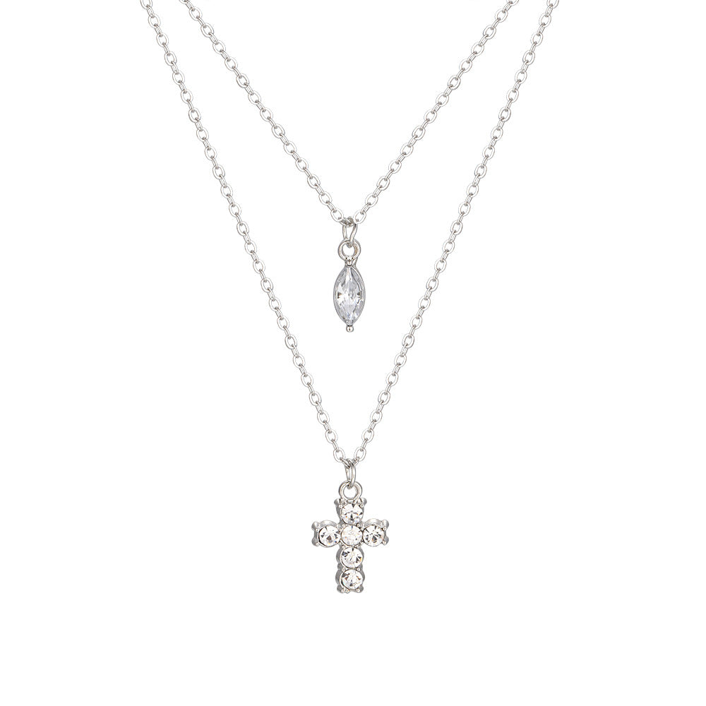 Grace Cross Necklace Silver