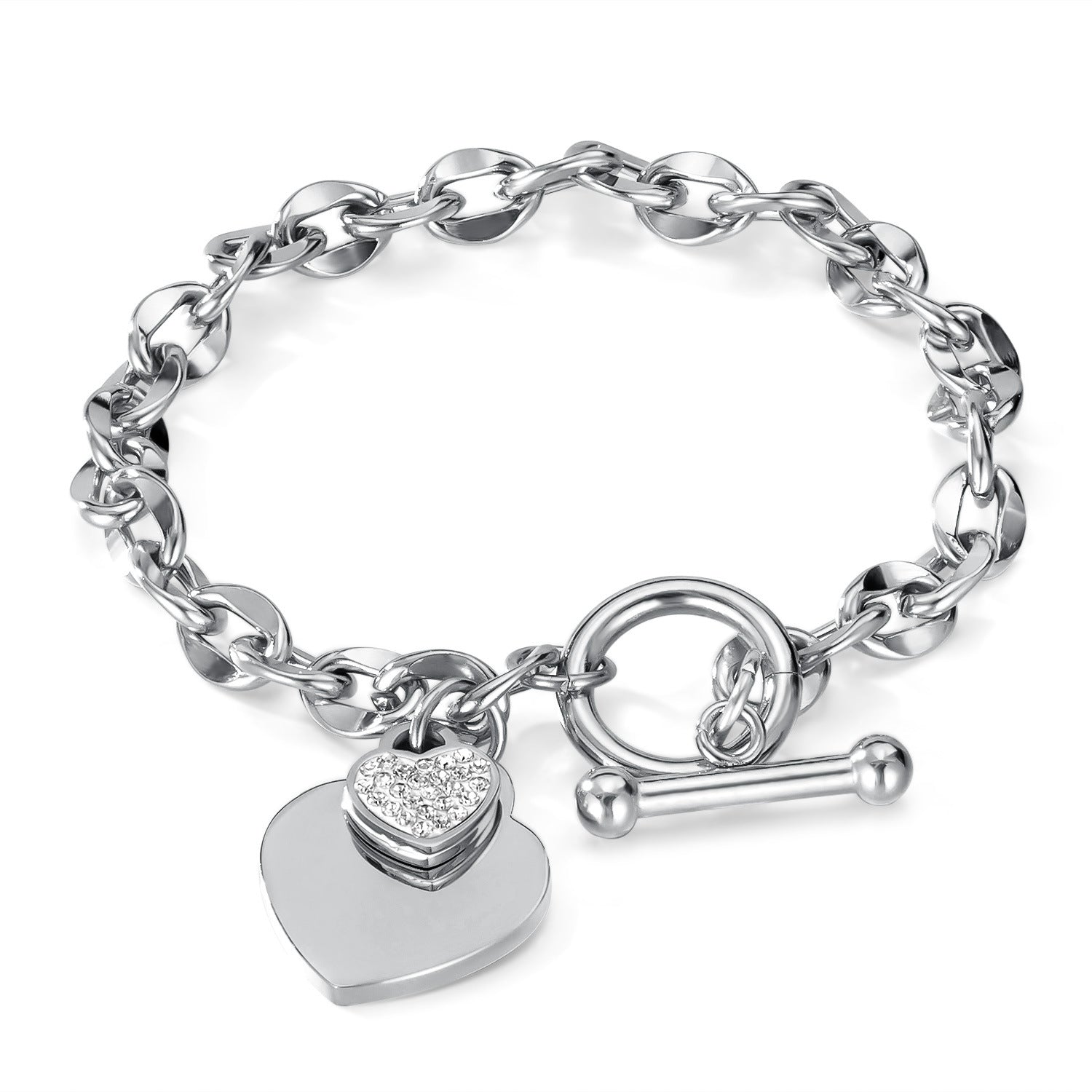 Isla Silver Hearts Bracelet
