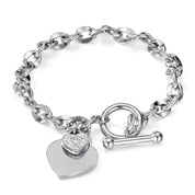 Isla Silver Hearts Bracelet