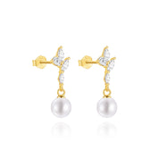 Laurel Pearl Studs