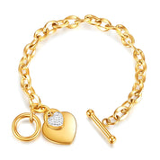 Isla Gold Hearts Bracelet