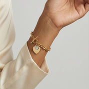 Isla Gold Hearts Bracelet