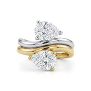 Gold Teardrop Statement Ring