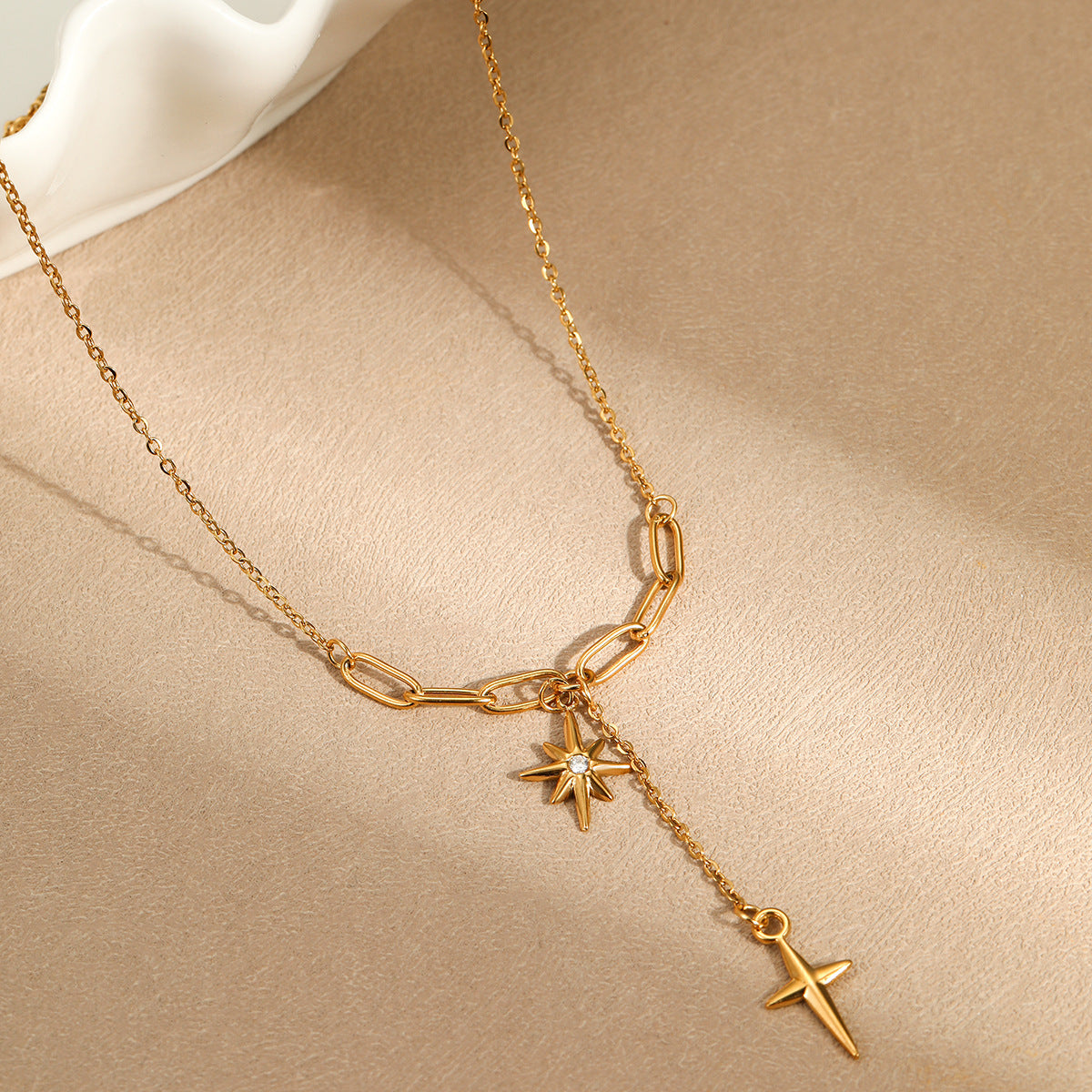 Stella Gold North Star Necklace