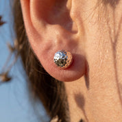 Cleo Silver Dome Earrings