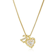 Livia Heart Initial Necklace