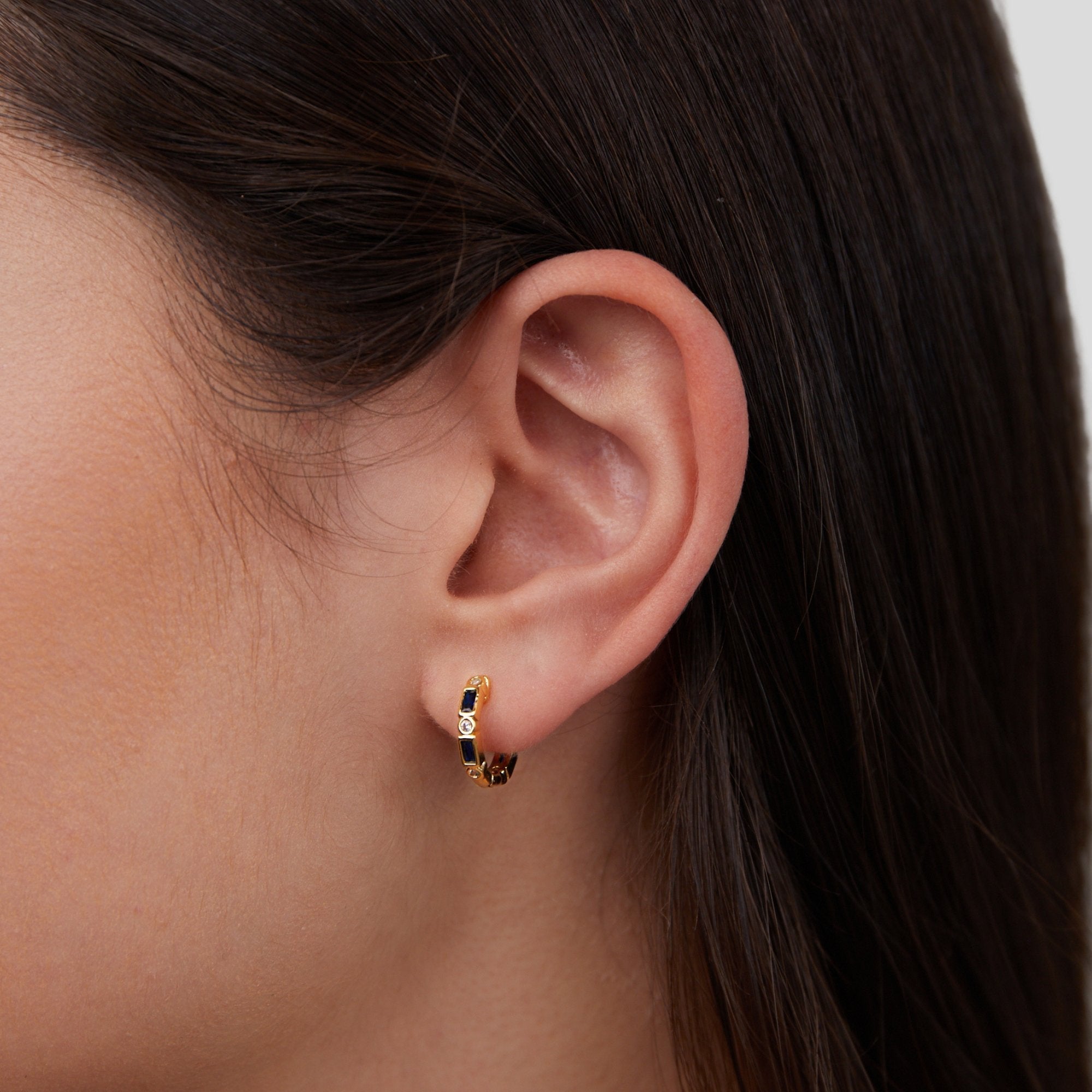 Adeline Sapphire Crystal Earrings - Earrings - 1