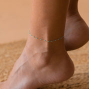 Adriana Blue Waters Anklet - Anklets - Gold - 1