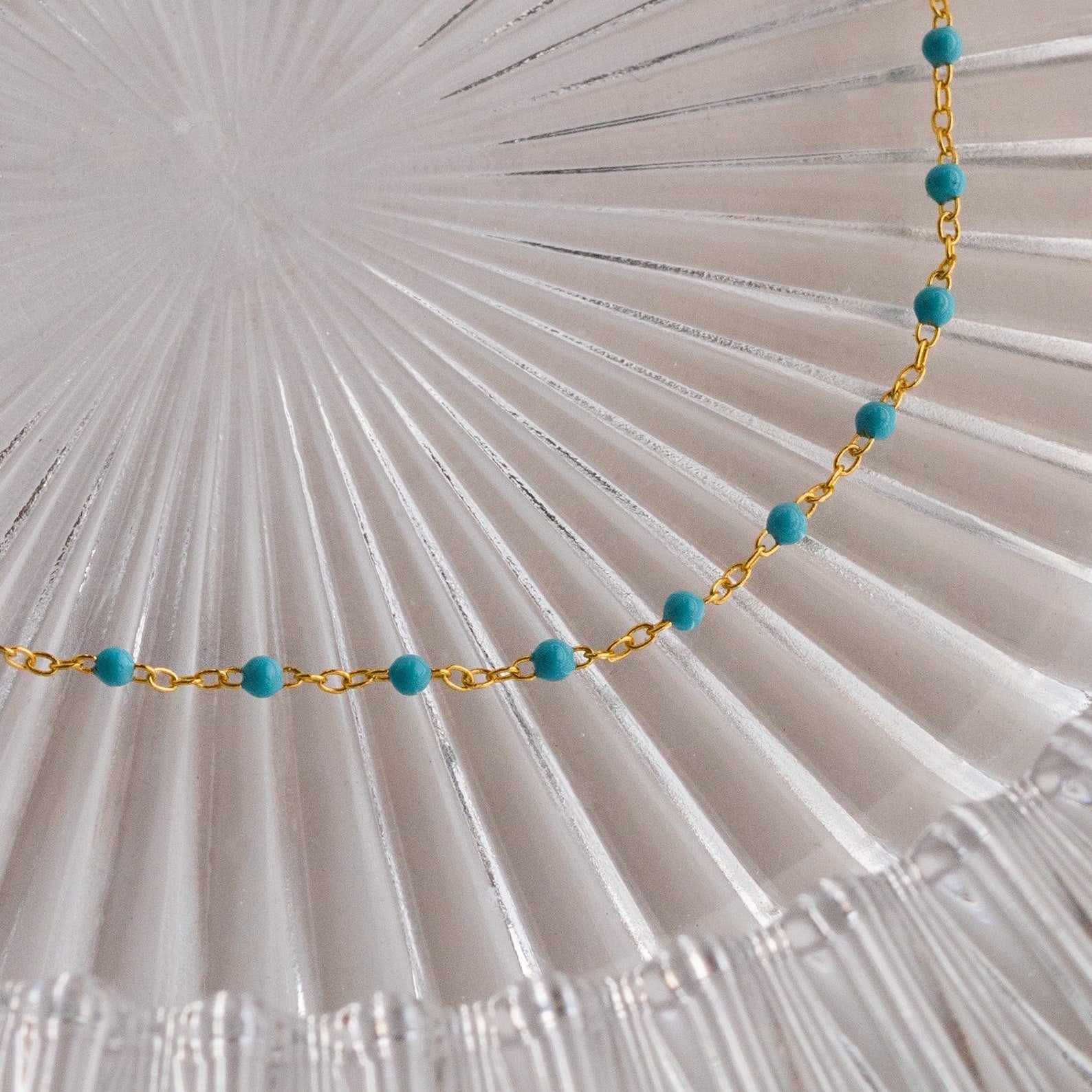 Adriana Blue Waters Anklet - Anklets - Gold - 4