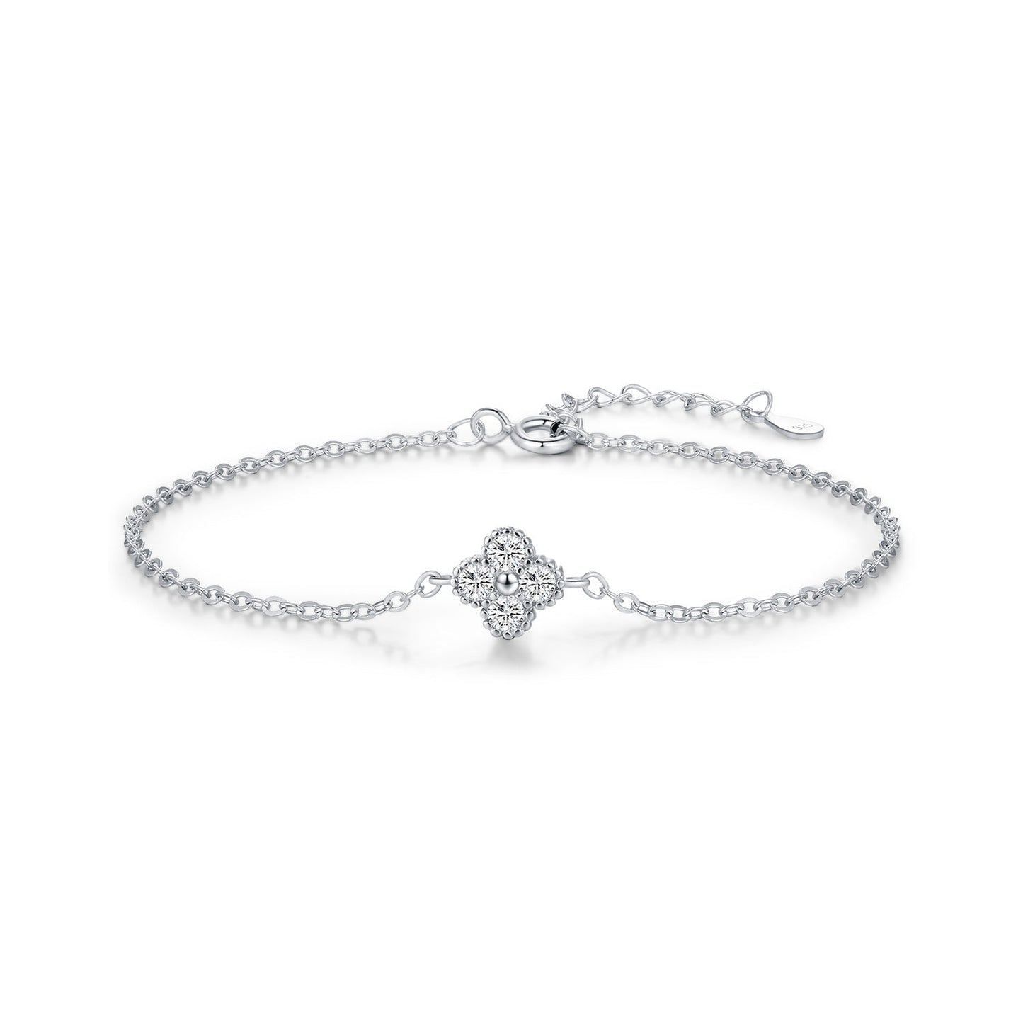 Aiko Silver Clover Bracelet - NAVALLI