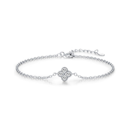 Aiko Silver Clover Bracelet - NAVALLI