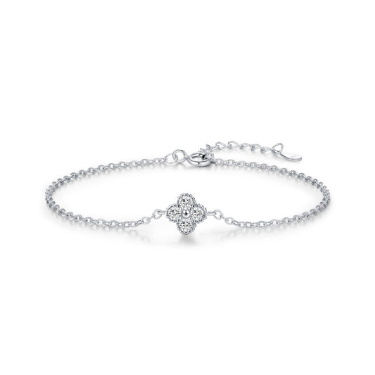 Aiko Silver Clover Bracelet - NAVALLI