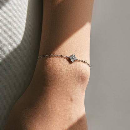 Aiko Silver Clover Bracelet - NAVALLI