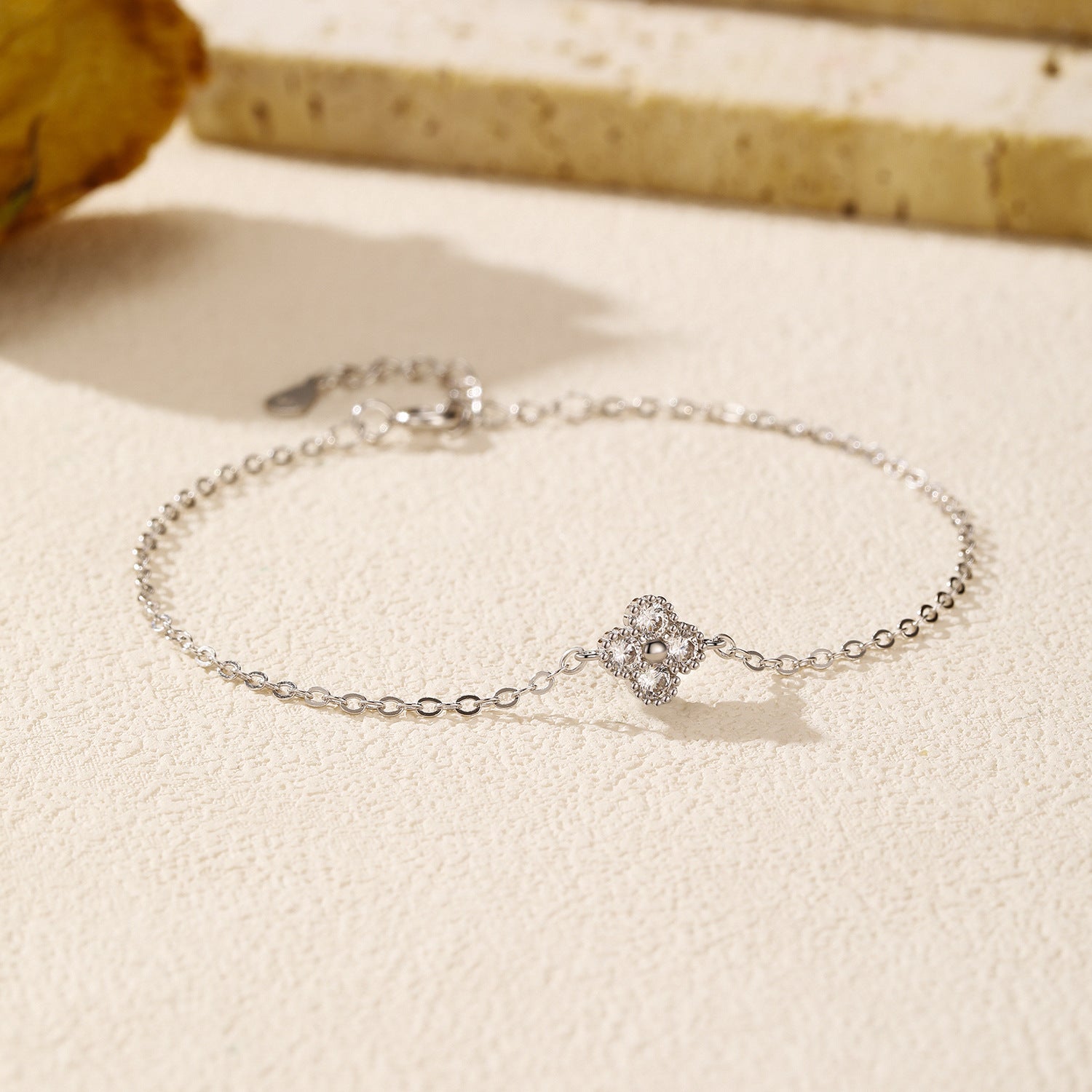 Aiko Silver Clover Bracelet - NAVALLI