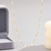 Alba Beaded Necklace - White - 3