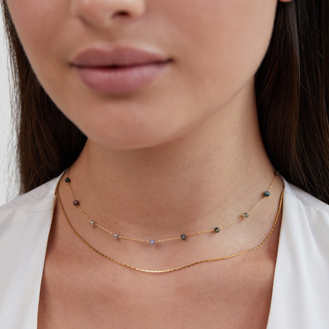 Alba Gold Necklace - NAVALLINecklace