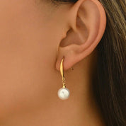 Alba Pearl Earrings - Gold - 1