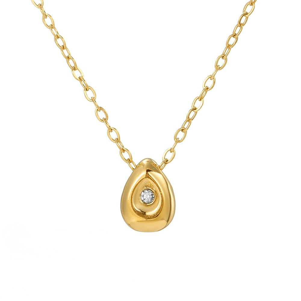 Alba Petite Gemstone Necklace - Gold - 2