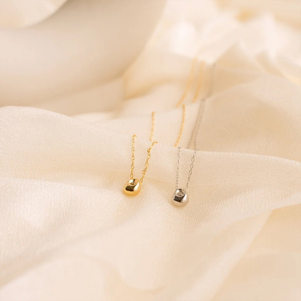 Alba Petite Gemstone Necklace - Silver - 7