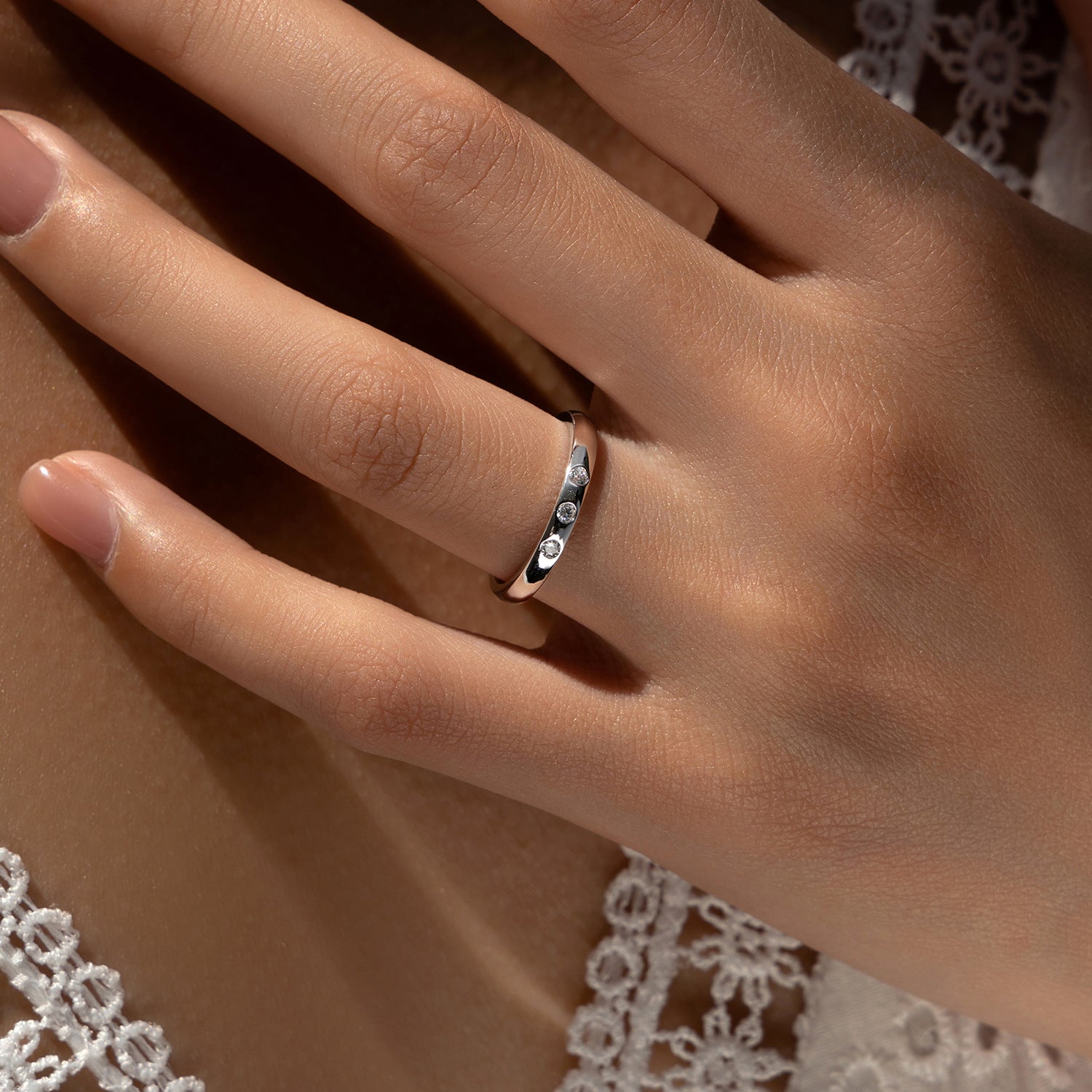 Alba Silver Ring - US 5 | UK J - 1