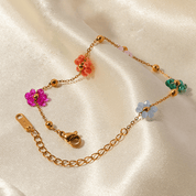 Alina Floral Gold Bracelet - NAVALLI