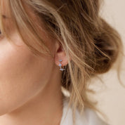 Alina Lucky Hoop - Silver - 3