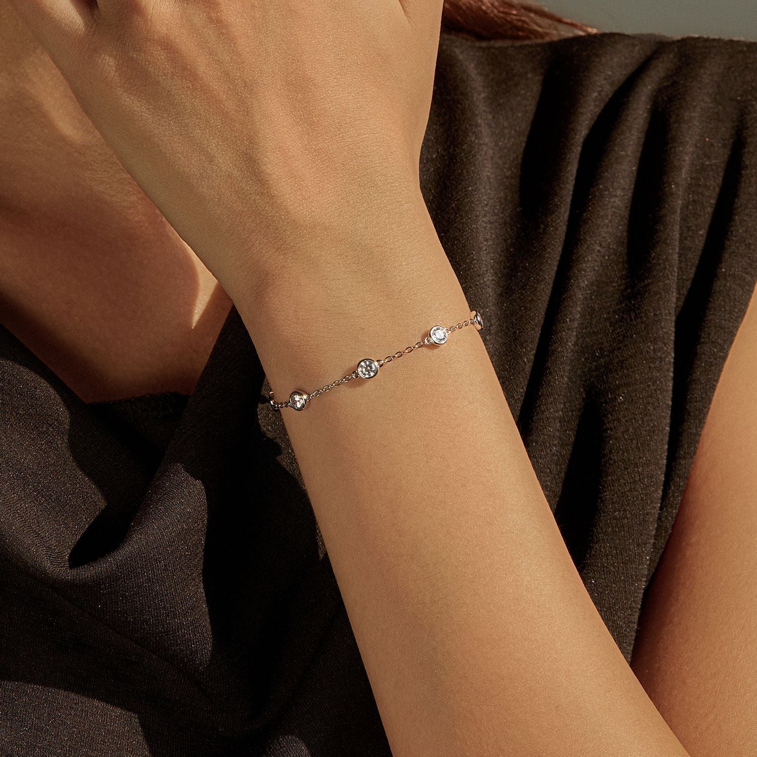 Alina Sterling Silver Bracelet - 1