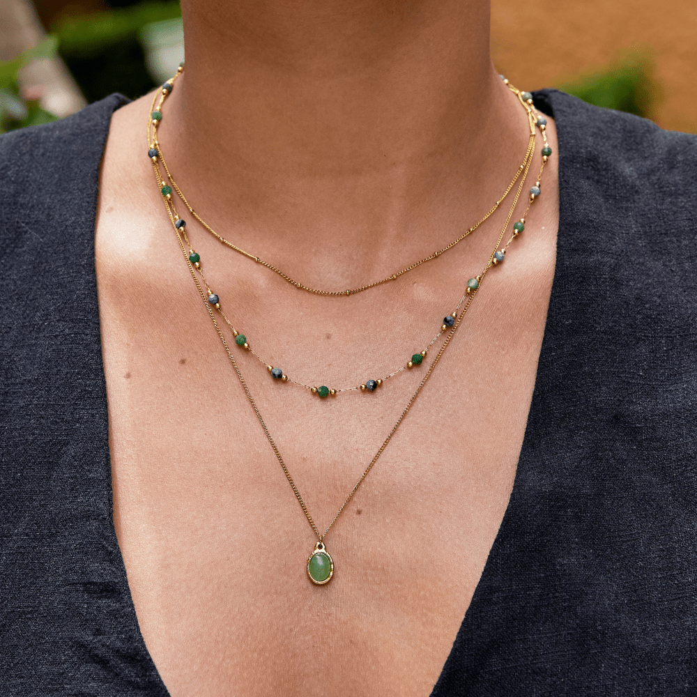 Alina Stone Necklace - NAVALLINecklace