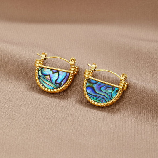 Amalfi Turquoise Shell Earrings - My StoreEarrings