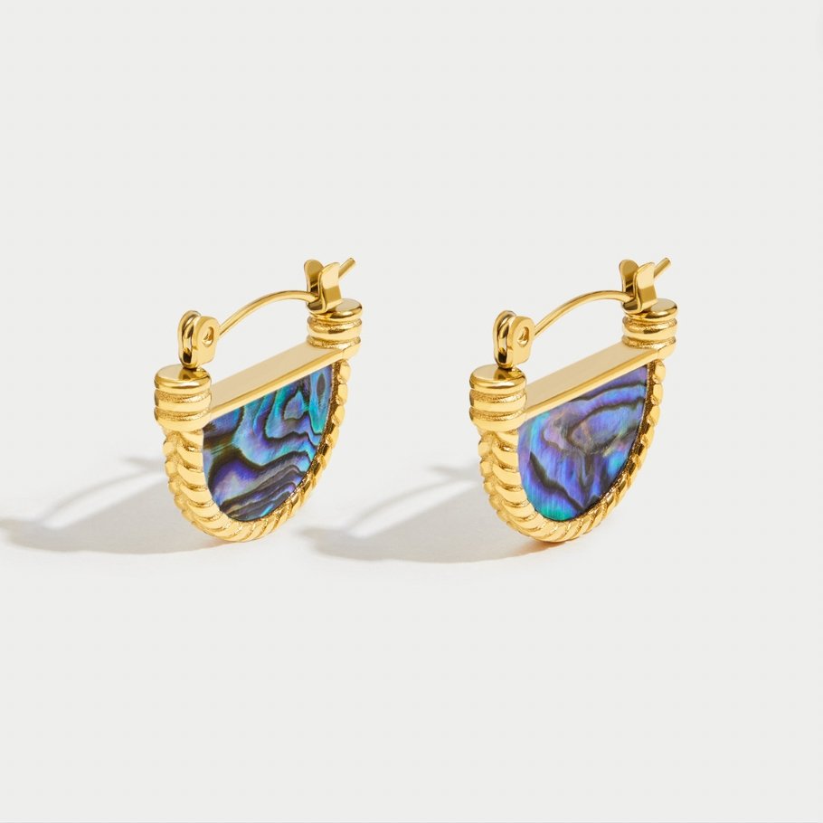 Amalfi Turquoise Shell Earrings - My StoreEarrings