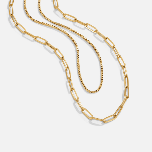 Amanda Layered Gold Chain Necklace - My StoreNecklace