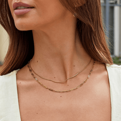 Amanda Layered Gold Chain Necklace - My StoreNecklace