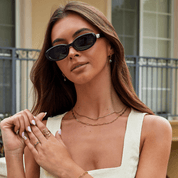 Amanda Stacked Gold Chains - NAVALLINecklace