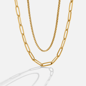 Amanda Stacked Gold Chains - NAVALLINecklace
