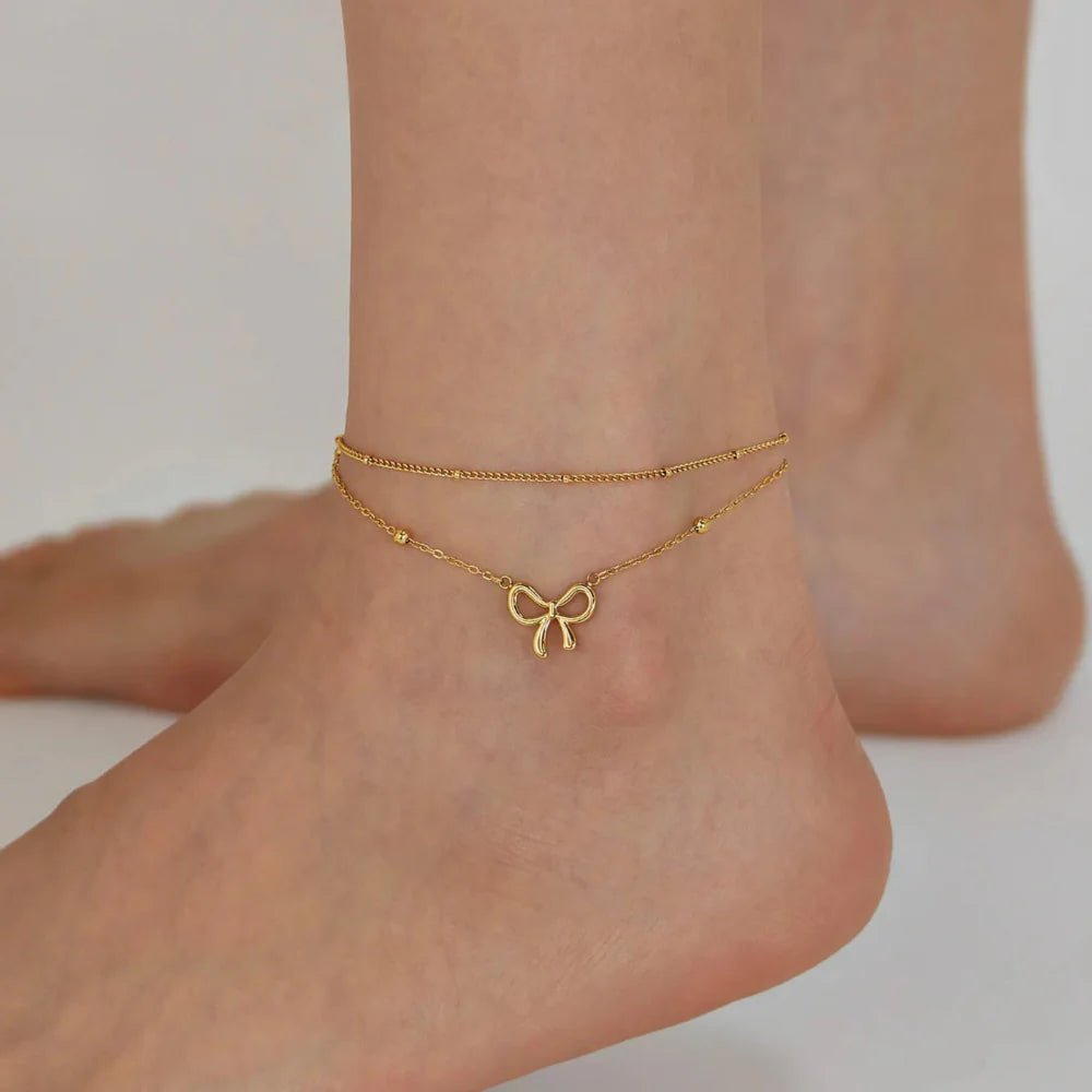 Amara Bow Tie Anklet - Anklet - 1
