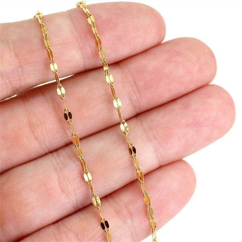Amara Gold Chain Anklet - Gold - 4