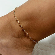 Amara Gold Chain Anklet - Gold - 3