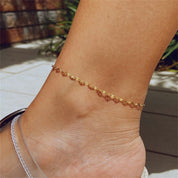 Amara Gold Chain Anklet - Gold - 1