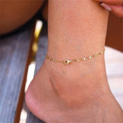 Amara Gold Chain Anklet - Gold - 5