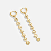 Amari Polished Gold Discs - Earrings - 2