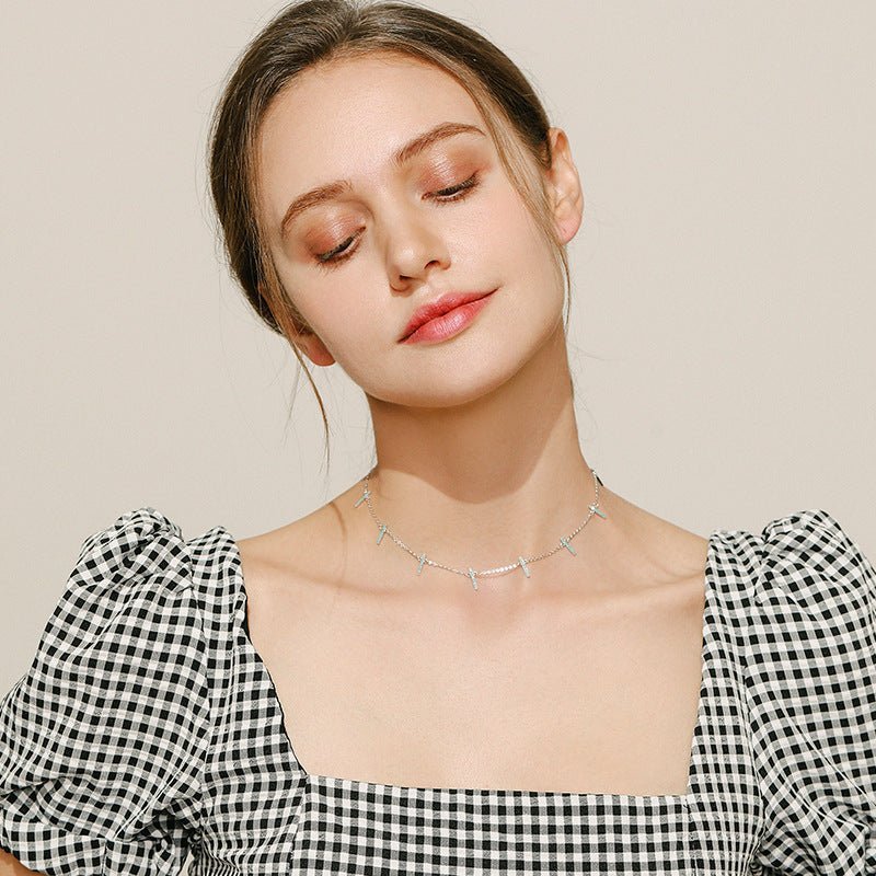 Amaris Minimalist Choker - Silver - 2
