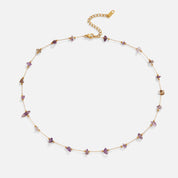 Amethyst Radiance Beaded Necklace - NAVALLINecklace