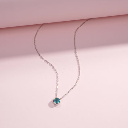 Amira Silver Pendant Necklace - NAVALLI