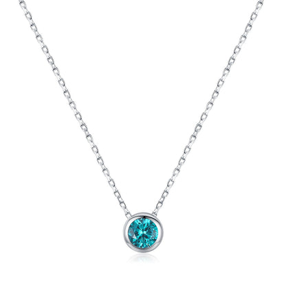 Amira Silver Pendant Necklace - NAVALLI