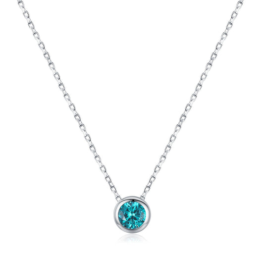 Amira Silver Pendant Necklace - NAVALLI