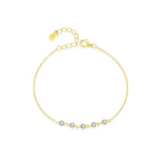Amira Sterling Silver Bracelet - Gold - 3