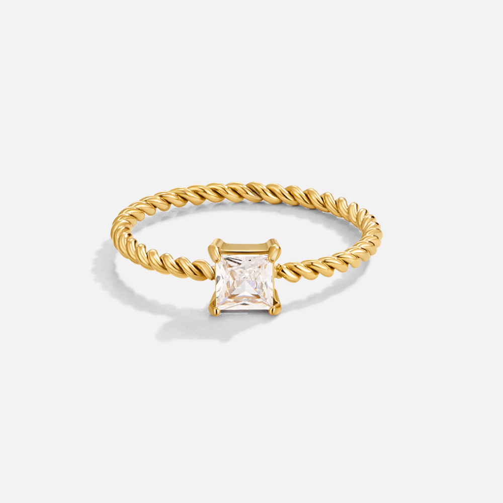 Ana Crystal Ring - Ring - US 6 | UK L - 2