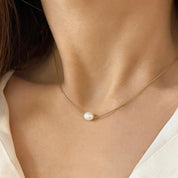 Anaëlle Pearl Necklace - Necklace - Gold - 3